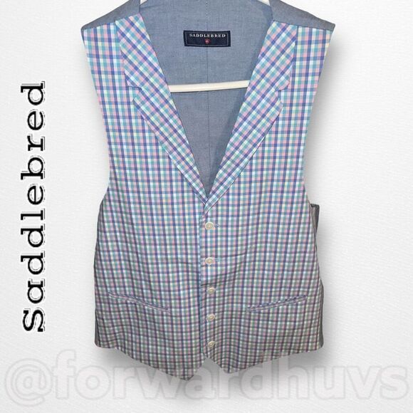 Saddlebred Easter Pastel Colored Vest Size Small - Picture 6 of 11